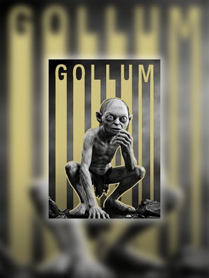 Tugo A4 Boyutunda Metal Gollum Tablosu
