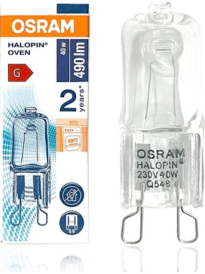 Osram 66740 Halopin 40W G9 Duy Standart Halojen Kapsül Ampul 300°