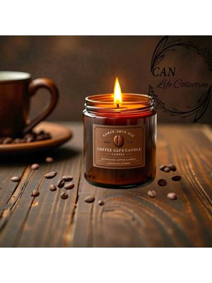 CAN Life Collection Kahve Aromalı Cam Kavanoz Mum