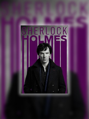 Tugo A4 Boyutunda Metal Sherlock Holmes Tablosu