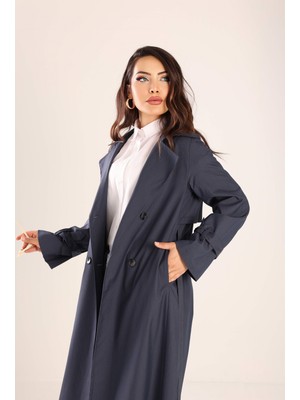 SahraAfra Parrot Trençkot Kadın Oversize