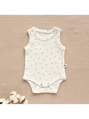 Mimu Baby %100 Pamuk Pointel Çıtçıtlı Bebek Zıbın - Mor Kalpli