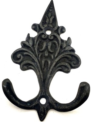 Luord-Store Antika Tarz Dekoratif Pirinç Çam Figürlü Askı - 98X57 Mm, Oksit