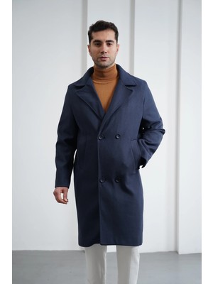 Modefendicom 4 Düğme Detaylı Kaşe Kaban