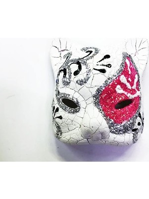 Luord-Store Pembe Renk Işlemeli Seramik Malzemeden Imal Venedik Model Magnet