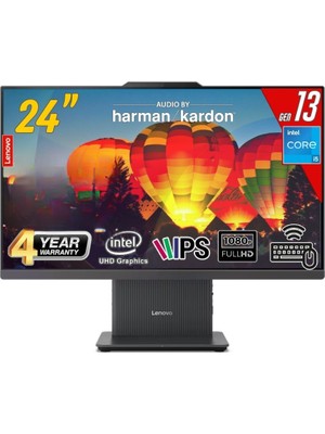 Lenovo ıdeacentre Aıo 24IRH9 Intel Core I5 13420H 32GB 512GB SSD Sıyah W11PRO 23,8" Fhd All In One Bilgisayar P4