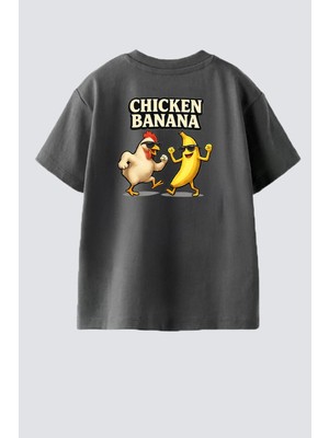 Monila Erkek Çocuk Pamuklu Bisiklet Yaka Sırtı Baskılı T-Shirt