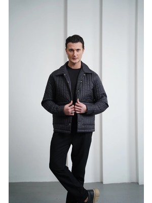 Modefendicom Çizgi Detaylı Dolum Elyaf Mont