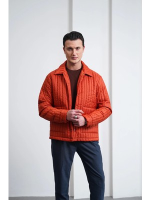 Modefendicom Çizgi Detaylı Dolum Elyaf Mont