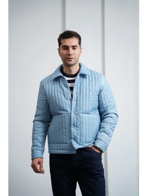 Modefendicom Çizgi Detaylı Dolum Elyaf Mont