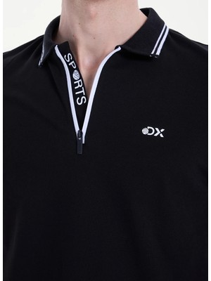 Discovery Expedition D6SM-TST3889 Siyah Erkek Polo T-Shirt