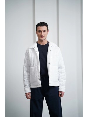 Modefendicom Çizgi Detaylı Dolum Elyaf Mont