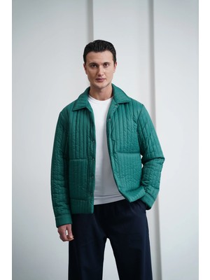 Modefendicom Çizgi Detaylı Dolum Elyaf Mont