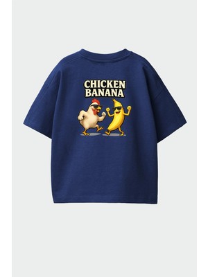 Monila Erkek Çocuk Pamuklu Bisiklet Yaka Sırtı Baskılı T-Shirt