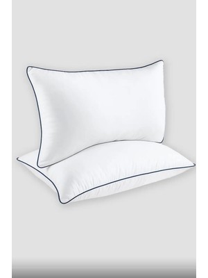 2'li Nano Jel Lüks Yastık Seti 50X70 - 1200 gr Antialerjik Pamuk Dolgulu Yıkanabilir Kılıf