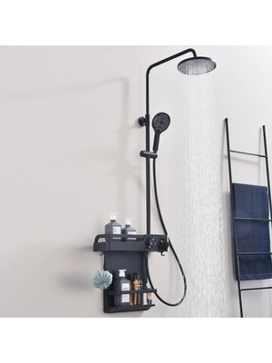 Mase Mode Porto Duvara Monte Duş Sistemi (Black)