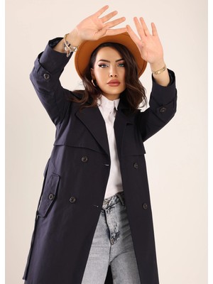 SahraAfra Spring Trençkot Kadın Ovesize