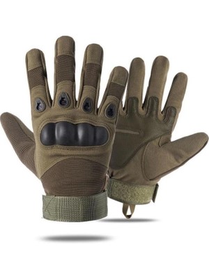 Motiva 511 Model Taktik Combat Motosiklet Bisiklet Outdoor Sport Korumalı Yarım Parmak Eldiven - Beden: XL | Renk: Bej