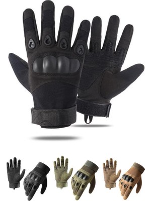 Motiva 511 Model Taktik Combat Motosiklet Bisiklet Outdoor Sport Korumalı (Tam Parmak) Eldiven