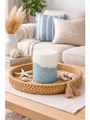 Betonique Stone Coastal Tarzı Dekarasyon Beton Mum