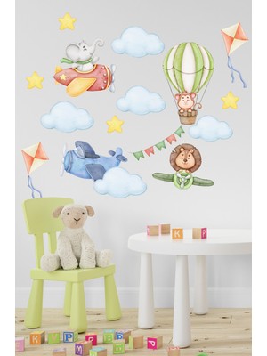 Esa Kids Küçük Pilotlar Havalanmaya Hazır! Esatoys Uçak ve Bulut Temalı Sticker Seti