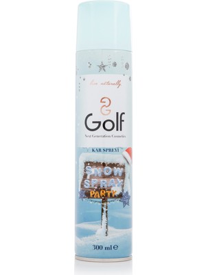 Golf Kar Köpüğü Parti Spreyi 300 ml Beyaz Renk Kalıcı Olmayan Formül ile Eğlenceli Süsleme