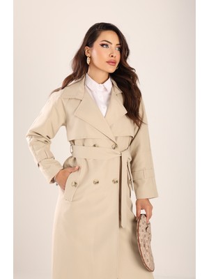 SahraAfra Spring Trençkot Kadın Ovesize