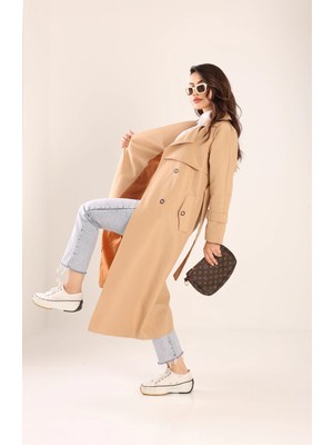 SahraAfra Spring Trençkot Kadın Ovesize