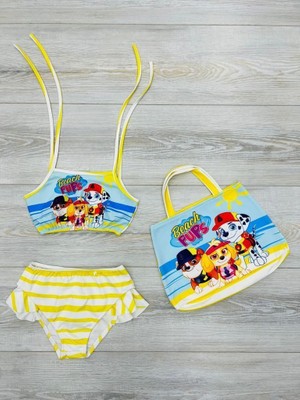 Öykü Kids Çantalı Kız Çocuk Bikini Takımı