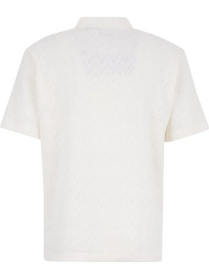 Jack & Jones Ekru Erkek Regular Fit Zikzak Desenli Polo T-Shirt 12308294 Jprblatrentonjacqu Polosmu