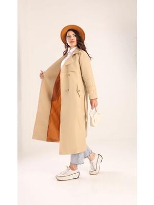 SahraAfra Spring Trençkot Kadın Ovesize