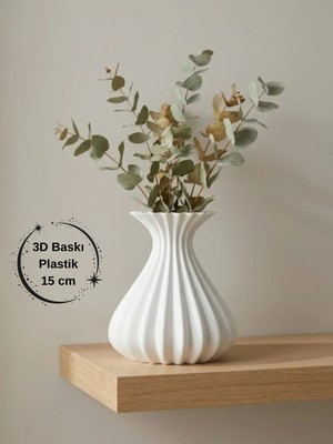 Handanca Vazo Modern Estetik 3D Baskı, Dekoratif, Bohem Siyah