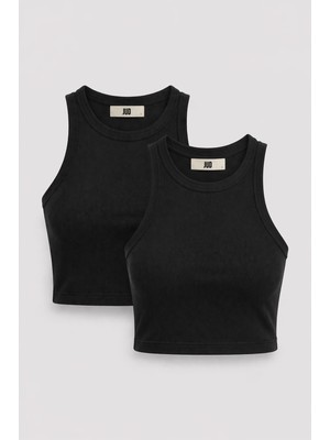 JUST UNIQUE DENIM J.U.D Cultivo 82002-1 2'li Kadın Basic Crop Atlet
