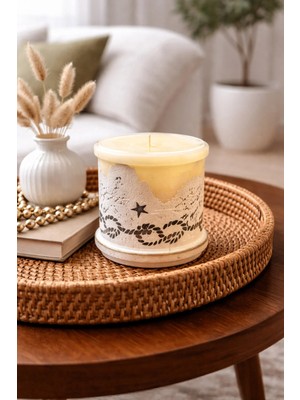 Betonique Stone Candle Beton Kütük Mum