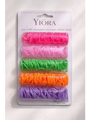 Yiora Örgü Saç Tokası Neon Renkler
