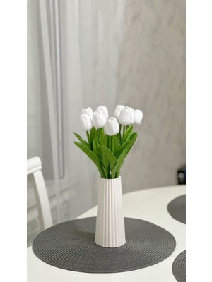 Handanca Çizgili Büyük Boy Vazo