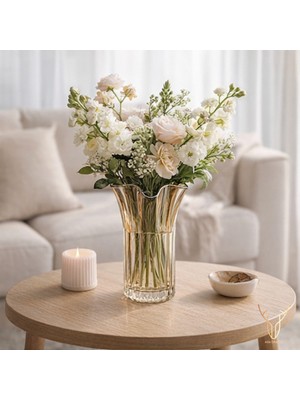 Handanca Teal Cam Vazo - Amber