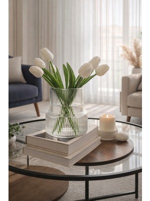 Handanca Origami Stil Cam Vazo ( 1 Adet )