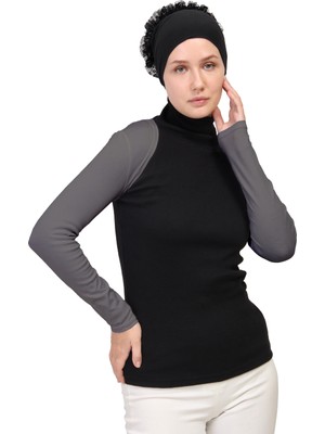 Manolyaşal İslamic Hijab Uzun Kollu Tesettür Bolero