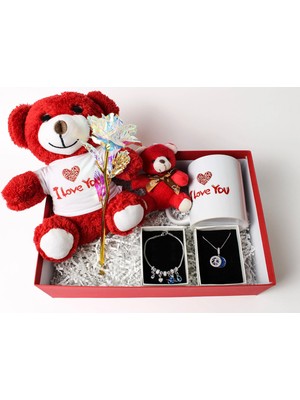 Trend Robo Sevgiliye Anlamlı En Güzel Ayıcıklı Kırmızı Aşk Kutusu - Yıldönümü,doğumgünü