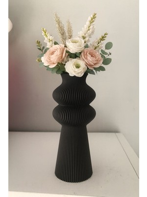 Handanca Premium Iskandinav Rustik Modern Plastik Dekoratif Vazo