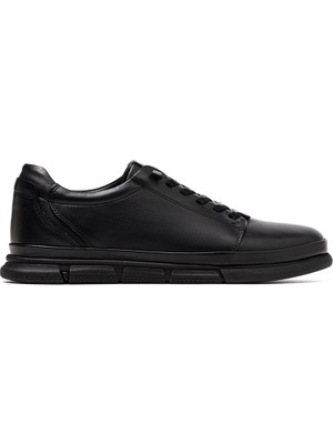 Erkek Sneaker OG-9841 John May 101 Siyah Dolaplı Deri