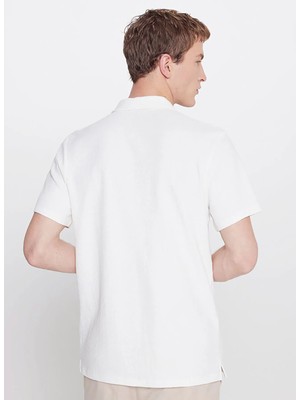 Altınyıldız Classics Ekru Erkek Slim Fit Polo T-Shirt ACE091262672