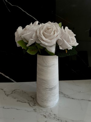 Handanca Beton Vazo Dekoratif Saksı El Yapımı Şık Aksesuar