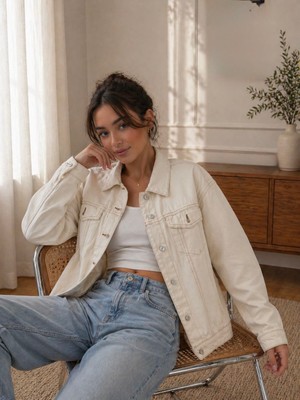 Aida Fashion Boyfrend Denim Ceket