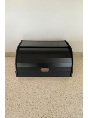 Handanca Ahşap Ekmek Kutusu, Saklama Gözlü Sürgülü Kapaklı Ekmek Sepeti, Baharatlık Raflı Ekmeklik, Organizer