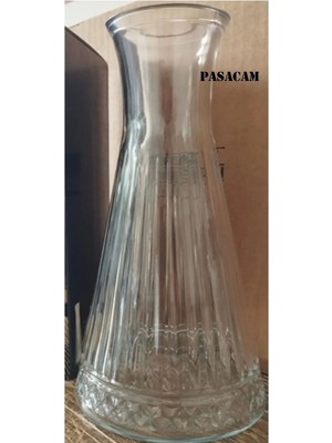 Handanca Elysia Karaf Cam Silindir Vazo Elsi 26 cm Bambu Kuru Cicekler