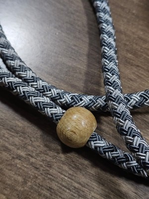 Kruvaze Perde Toplama Aparatı Halat Boncuklu – Fon Perde Bağlama Ipi Dekoratif Perde Tutucu (Tek Adet – 1 Kanat Için) 300CM