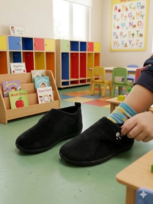 Gezer Tam Ortopedik Cırtlı Yazlık Kreş,anaokulu Ev Içi Ayakkabı Pati Panduf