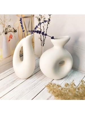 Handanca Delta ve Badem Vazo 2'li Set 123KSERI